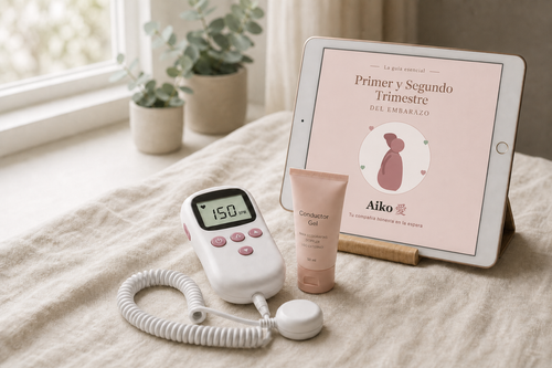 Kit Aiko: Doppler fetal, gel conductor y e-book Guía del embarazo